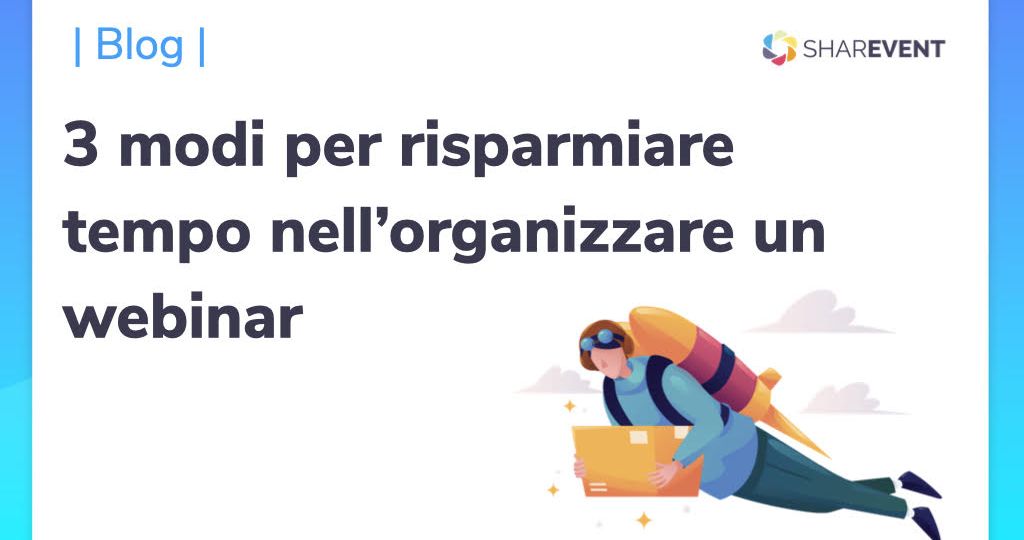 un uomo che vola grazie ad un razzo sulle spalle per organizzare il suo lavoro