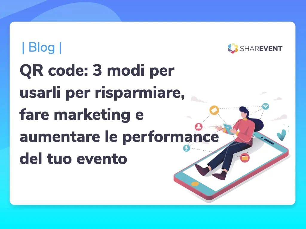 Una donna seduta su uno smartphone guarda dei grafici davanti a lei