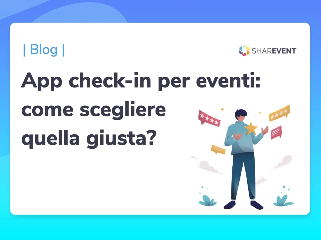 una persona sta valuando le possiibli alternative tra tecnologie disponiibili per i suoi eventi