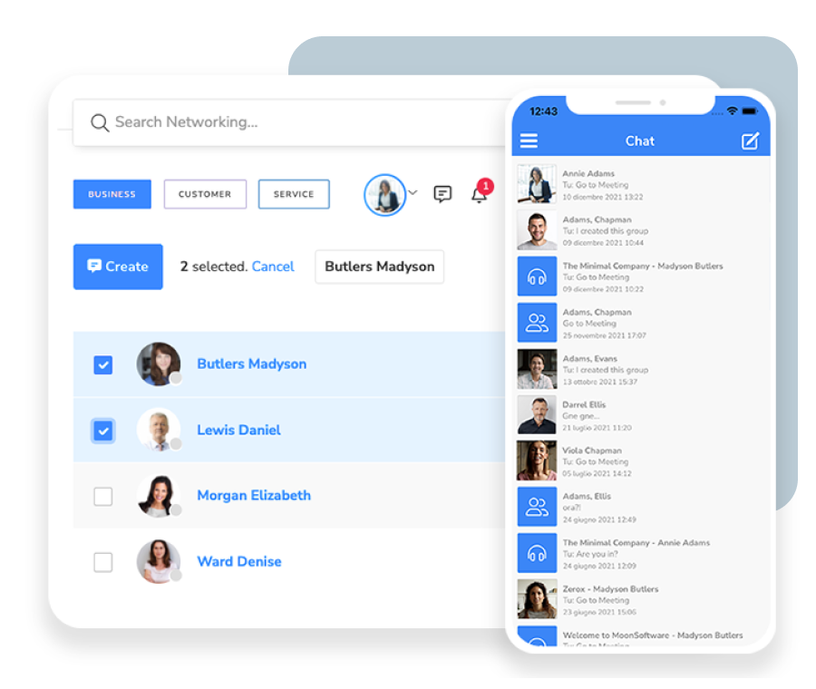 Chat e matchmaking di SharEvent per il networking tra i partecipanti