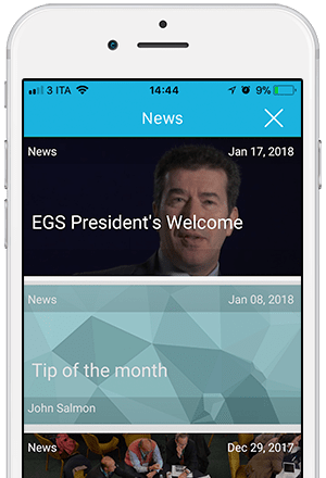 App community SharEvent con grafica personalizzata e identit&agrave; dell'associazione