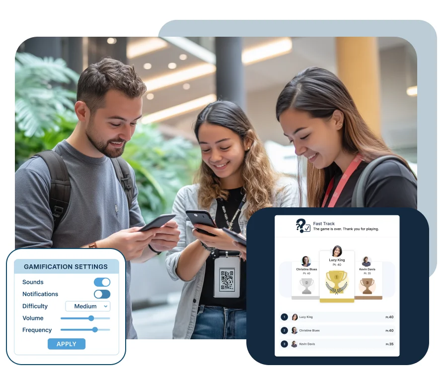Gamification di un evento con SharEvent su tablet e smartphone con classifica punteggi